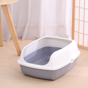 <b>Cat</b> Litter <b>Box</b> Oval Medium 50.5X37.5X19.5Cm Odor Resistant Splash Proof For <b>Cat</b> - Product Image 4