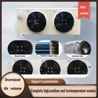 Refroidisseur d'unité série D Certificat CE Évaporateur refroidisseur d'air personnalisé pour évaporateur de plafond de stockage à froid