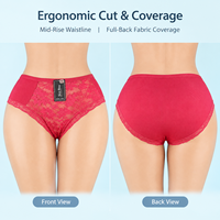 Culotte gainante en dentelle pour femme, taille mi-haute, respirante, effet ventre plat et rehausseur de fesses, post-partum, usage quotidien et détente