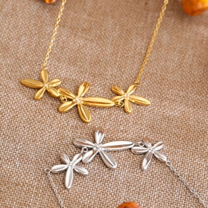 Collar con Colgante de Flor de Circonio y Acero Inoxidable XY 120, Estilo Moderno Primavera-Verano <span class=keywords><strong>2026</strong></span>, Joyería Exquisita - Product Image 6