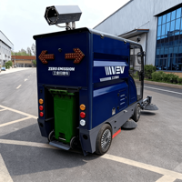 Nouvelle balayeuse industrielle électrique autoportée haute performance X7 pour toitures, autopropulsée, 48V, avec brosses de nettoyage, pour usage extérieur, 21002/h