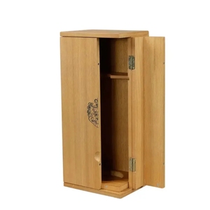 DS Cheap Price Handmade Customized Single Bottle Packaging <b>Wooden</b> Rectangle <b>Wine</b> Gift <b>Box</b> for Craft Storage Wholesale - Product Image 2