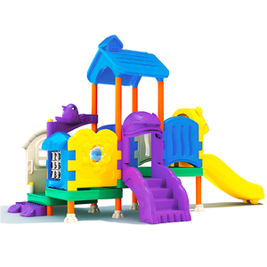 Bambini personalizzati parchi giochi all'aperto attrezzature parco divertimenti giro <span class=keywords><strong>altalena</strong></span> set bambini scivolo di plastica - Product Image 4