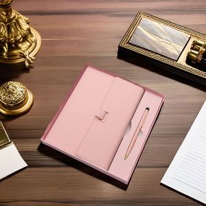 Custom Logo A5 <b>Journal</b> Diary Premium PU Leather Cover Notebook Spiral Organizer Pen Gift Set for Personal Use Business Promotion - Product Image 3