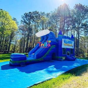 <span class=keywords><strong>Castillo</strong></span> Inflable Comercial para Niños con Tobogán, <span class=keywords><strong>Castillo</strong></span> Acuático Inflable con Piscina - Product Image 6