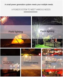 Kit de Sistema de Paneles Solares para Jardín con 3 Bombillas LED, Luz de Emergencia con Clasificación IP65 e Iluminación Solar USB - Product Image 5