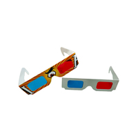 Fabrik preis Rot/Blau 3D-Brille Benutzer definiertes Logo 3D-Papier Rote Cyan-Brille