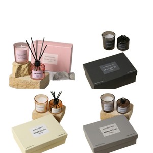 <span class=keywords><strong>Set</strong></span> Lilin Aromaterapi 4 Buah dengan Reed Diffuser, Wangi Tahan Lama, Kotak Hadiah, untuk Pernikahan, Pesta, Dekorasi Rumah, Tanpa Api - Product Image 1