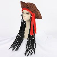 Costume de pirate Jack Sparrow pour hommes adultes, tenue de fête d'Halloween médiévale Renaissance, 3XL, vente en gros