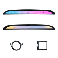 Lumière d'ambiance pour dossier de siège TMPRO ABS+LED Crystal pour X5 G05/X6 G06/X7 G07 2019-2026, synchronisation avec la lumière d'origine de la voiture, 12V