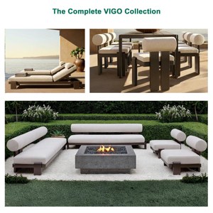 Conjunto de Sofás para Patio de Apartamento o Villa de Estilo Moderno, Muebles de Exterior de Aluminio, Ecológicos e Impermeables, Express Garden - Product Image 5
