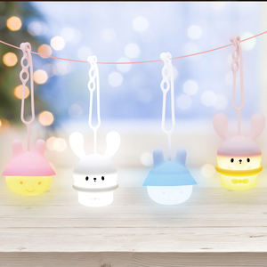 Silicone dễ thương động vật Mặt dây chuyền chuỗi đèn màu thay đổi thay đổi trang trí LED ánh sáng ban đêm cho trẻ em của phòng & Quà Tặng - Product Image 3