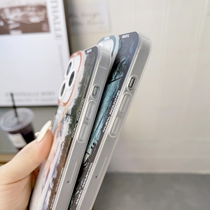 เคสโทรศัพท์มือถือลายภูเขาหิมะยามพระอาทิตย์ตกดิน ดีไซน์ใหม่ สำหรับ <span class=keywords><strong>iPhone</strong></span> 14 <span class=keywords><strong>13</strong></span> 12 11 <span class=keywords><strong>Pro</strong></span> Max 8 7 Plus  วัสดุ TPU นิ่ม  ฝาหลังใส - Product Image 6