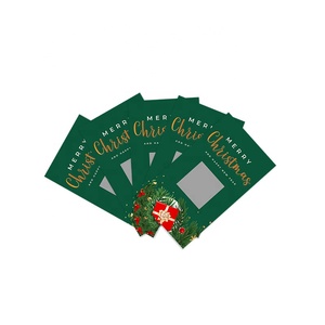 Thẻ cào trúng quà Giáng sinh kiểu mới, tùy chỉnh quà tặng, in kỹ thuật số, phủ UV - Product Image 5