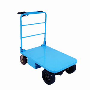 Multi <strong>Function</strong> Electric <strong>Hand</strong> Push Loading Weight Cargo Warehouse Cart Foldable Platform Flatbed Electric <strong>Hand</strong> <strong>Trolley</strong> - Product Image 2