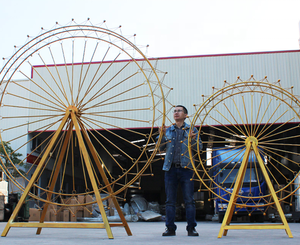 Grande roue de 2 m de haute qualité en métal pour la décoration de fête prénatale, logo personnalisé pour les décorations d'événements - Product Image 5