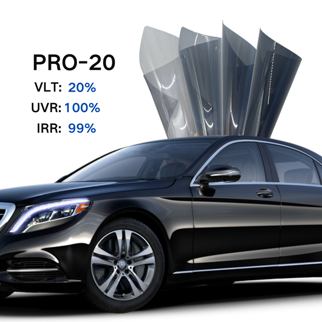 PRO-20 1.52*30M Heat Resistant Privacy Protection Anti-glare Anti-scratch Nano Ceramic Solar Protection Car Window Tint Film