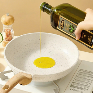 Cocina doméstica de 20/24/28cm, estufa de gas de inducción saludable, sartén para carne, Wok Sartenes para freír, sartén de granito de piedra médica antiadherente - Product Image 4