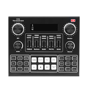 Carte son multifonctionnelle Live V9, volume intelligent réglable, mixeur audio M, carte son pour spectacle en direct, enregistrement sonore - Product Image 2