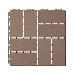 Outdoor Modern Garden Balcony Patio Decoration Flooring Interlocking Paving Plastic Decking Flooring Tiles