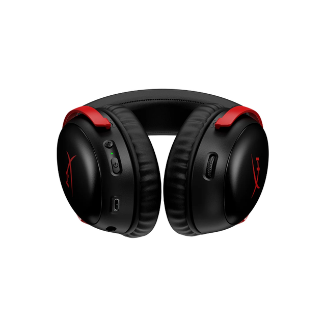 HyperX Cloud III Wireless Over-Ear Gaming Headset-Travel-Friendly DTS Spatial Audio 53mm Drivers Low Latency Touch Controls 20+
