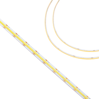 Bande LED COB 608 LED/m Blanc Tunable 2700K-6500K DC12V 10mm CRI90+ 5m Sans Points Dimmable IP20 pour Armoire Domestique