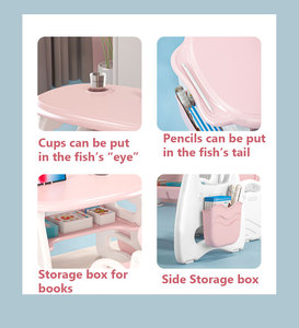 <span class=keywords><strong>Set</strong></span> di Mobili Colorati in Plastica per Bambini dell'<span class=keywords><strong>Asilo</strong></span>, Tavolo e Sedie per Bambini in Età Prescolare - Product Image 3