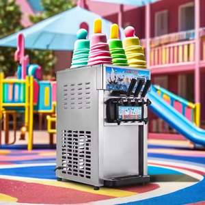 Helado suave 1200W 18L/H con 2 + 1 sabores mezclados - Product Image 5