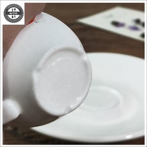 Tasse à expresso en porcelaine avec soucoupe |   Gobelet à espresso blanc de 80 ml / 2,7 oz pour café, hôtel, restaurant, approvisionnement en vrac - Product Image 5