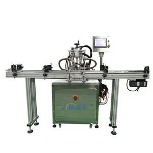 Automatic double head thermostatic heating filling machine used for filling the high viscosity products like hair wax honey