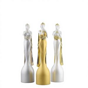 Trophée créatif en métal pur, figurine abstraite personnalisée, sculpture d'art déesse <span class=keywords><strong>MUSE</strong></span>, imprimé en Chine - Product Image 1
