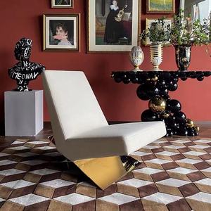 Chaise longue moderne en tissu pour jardin, mobilier de salon extérieur - Product Image 5