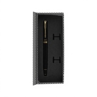 Stylo à bille en métal de luxe avec logo personnalisé, motif en fibre de carbone, boîte cadeau à rabat, ensemble de papeterie de bureau, cadeau