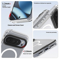 Étui de téléphone transparent magnétique avec protection d'objectif, coque de téléphone avec DIY vierge détachable pour Google Pixel 10 XL 10 Pro