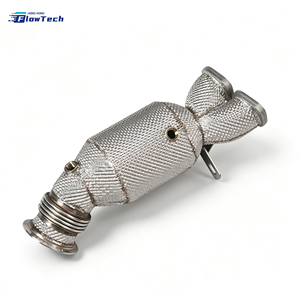 ท่อดาวน์ไปป์เชื่อมแบบ TIG สำหรับรถแข่ง BMW E92 335i N55 3.0T พร้อมแผ่นกันความร้อน แบบติดตั้งได้โดยตรง ระบบไอเสียมาตรฐานยูโร 5 200 เซลล์ อะไหล่เพิ่มประสิทธิภาพ - Product Image 1