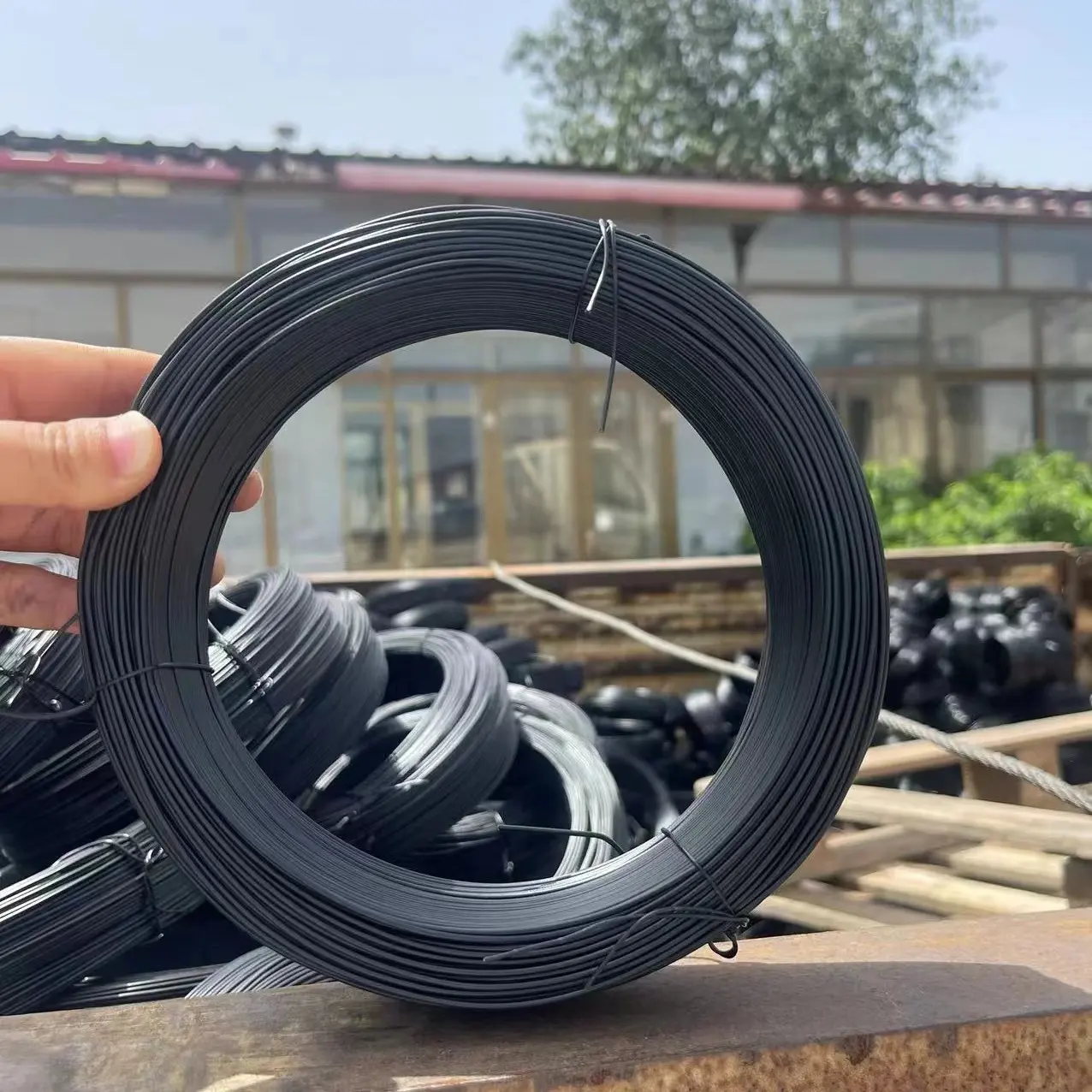 Vendita calda costruzione filo di ferro nero filo 1.2mm 18 #1kg per rotolo di filo ricotto nero