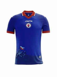 Maillot de football respirant à manches courtes en polyester de haute qualité pour la vente en gros en Haïti - Product Image 2