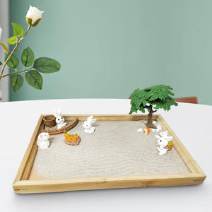 Kit de Jardín <span class=keywords><strong>Zen</strong></span> de Arena Miniatura Personalizado al por Mayor, Diseño <span class=keywords><strong>Japon</strong></span>és de Panda, para Decoración de Escritorio en Casa u Oficina - Product Image 5