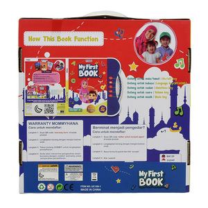 Apprendimento precoce dei bambini <span class=keywords><strong>arabo</strong></span>-lingua inglese giocattolo educativo per bambini in età prescolare libro sonoro elettronico libri elettronici inglesi arabi - Product Image 3