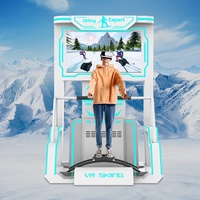 Gran máquina de esquí 9D VR todo en uno interior interactivo realidad Virtual Arcade somatosensorial equipo de juego de simulación para