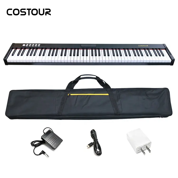 Bàn Đạp Điện 88 Phím Thực Sự Cung Cấp Từ Nhà Máy Bàn Phím Âm Nhạc Chuyên Nghiệp Cho Piano