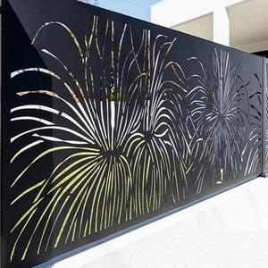 Conception de découpe <span class=keywords><strong>Laser</strong></span> pour portes métalliques porte de jardin coulissante en aluminium - Product Image 3