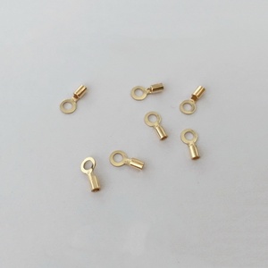 No deslustre GF 14K Gold Filled Crimp End <span class=keywords><strong>Claps</strong></span> para pulsera collar hallazgos de joyería accesorios de joyería DIY - Product Image 1