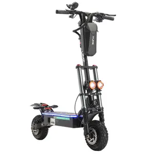 YUME 52v 2400w Air Suspension 10 Inch Fat Tire Electric Scotoer With Front Rear Hydraulic Shock Absorber Brake E Scooter