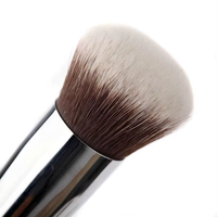 MSQ kuas alas bedak Kabuki kustom kuas Tanning cair riasan rambut sintetis untuk wajah