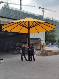 Trung Quốc ưa thích lớn khung nhôm ngoài trời Vườn Patio ô tán bãi biển dù che cho nhà hàng sử dụng - Product Image 4