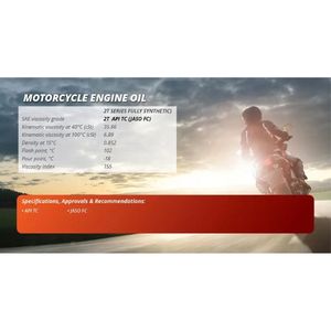 Aceite de motor de dos tiempos para motocicleta, lubricante totalmente sintético 2T para motocicleta, aceite de 2 ciclos, rendimiento de alta calidad - Product Image 4