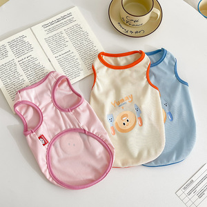 Gilet a Costine per Cani con Stampa <span class=keywords><strong>di</strong></span> Ciambelle, Traspirante, Estivo, Senza Maniche, per Cani <span class=keywords><strong>di</strong></span> <span class=keywords><strong>Piccola</strong></span> Taglia e <span class=keywords><strong>Cuccioli</strong></span>, per Uso Quotidiano - Product Image 2