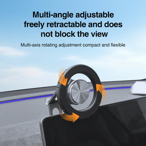 Support <span class=keywords><strong>de</strong></span> téléphone magnétique pliable invisible pour écran <span class=keywords><strong>Tesla</strong></span>, montage à 360° °   Compatible MagSafe réglable, sans colle, s'adapte à toutes les coques <span class=keywords><strong>de</strong></span> téléphone - Product Image 3