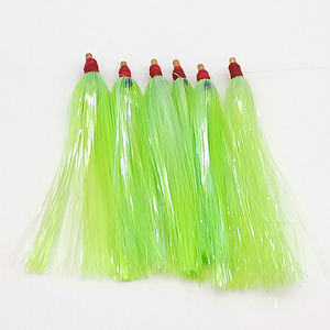 Señuelo de plástico suave de varios colores de 10cm Flasher Mylar Tube <span class=keywords><strong>Flys</strong></span> Lure - Product Image 3
